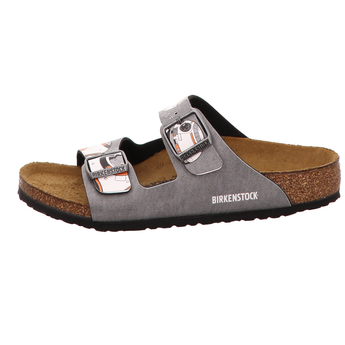 Ju. Pantolette, Arizona, Birkenstock Grau