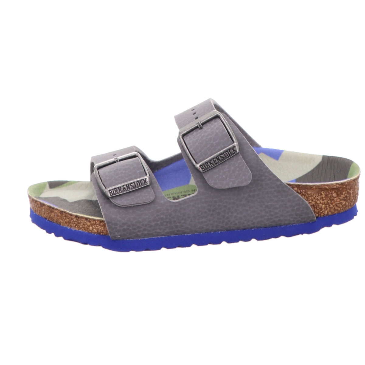 Hausschuh, Arizona Kids, Birkenstock Grau