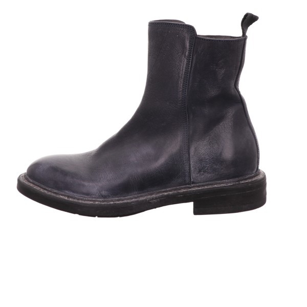 Stiefelette, Bristol, MOMA Glatt Leder Blau