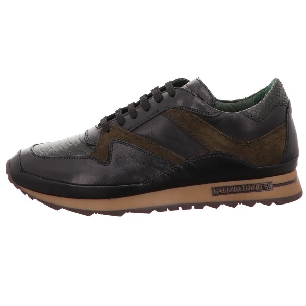 Sneaker, Galizio Torresi Glatt Leder Schwarz